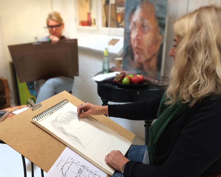 Tegnekursus i portrættegning. Lær at tegne portrætter - 1-dags kursus for let øvede og øvede