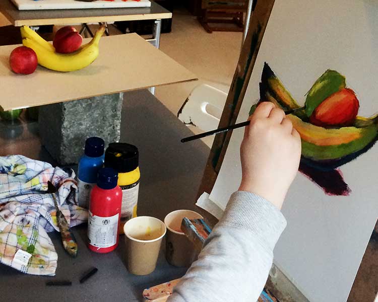 Kurser for børn og unge i Aarhus - tegne- og maleundervisning for kreative børn og unge